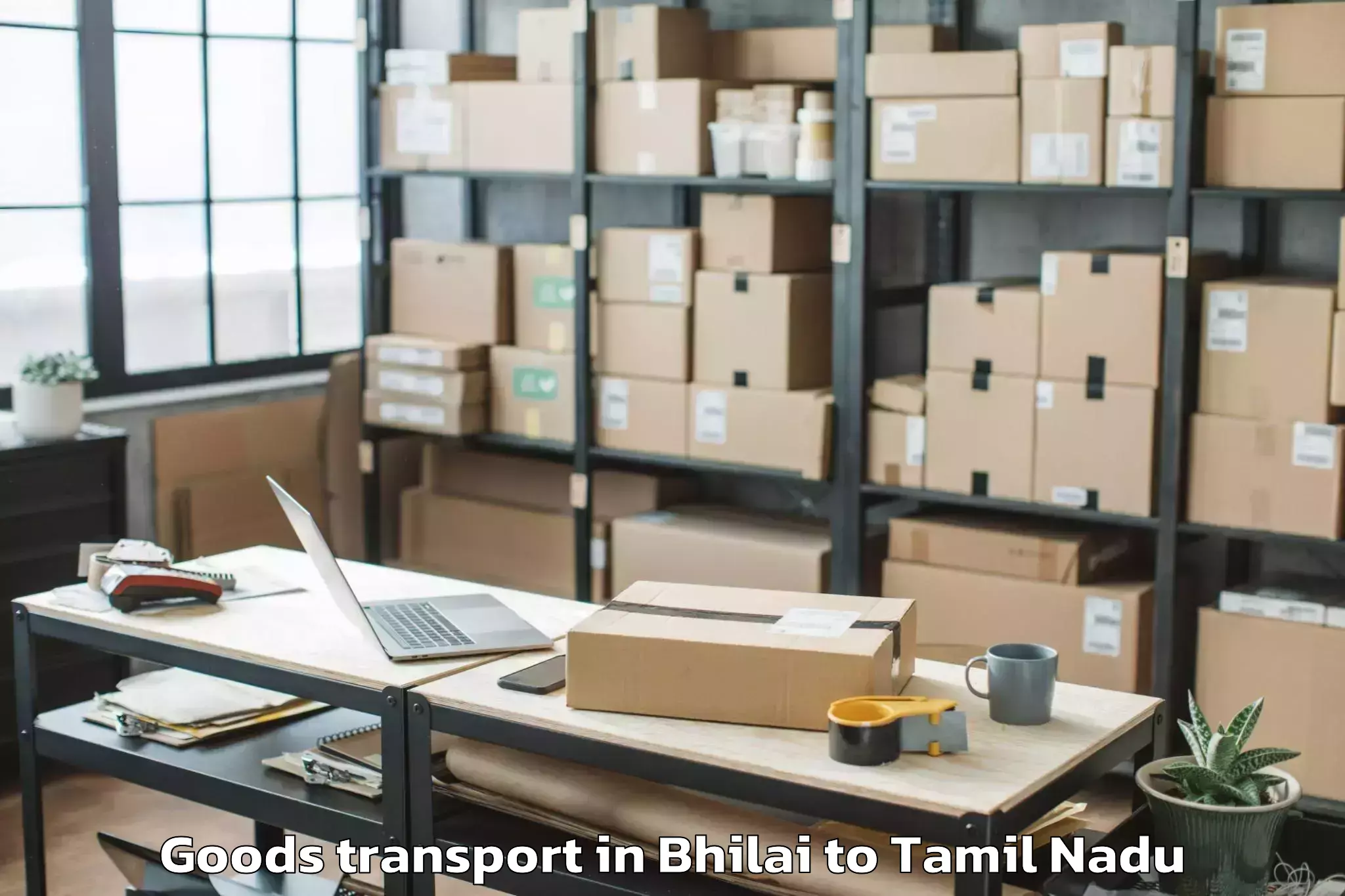 Bhilai to Thoothukudi Goods Transport Booking